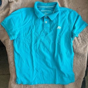 Aeropostale Men’s Polo shirt, Turquoise, Large